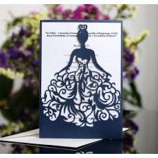 Invitation Card With Envelope Wedding Card  Modern Marriage Invitation Laser Cut